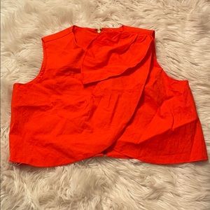 Orange crop top
